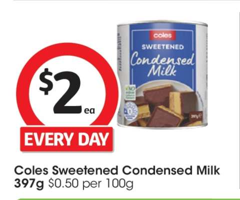 Coles Sweetened Condensed Milk