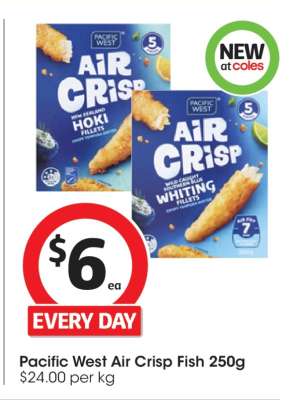 Pacific West Air Crisp Fish 250g