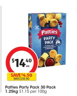 Patties Party Pack 30 Pack