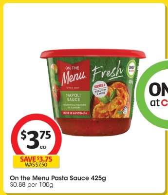 On the Menu Pasta Sauce 425g