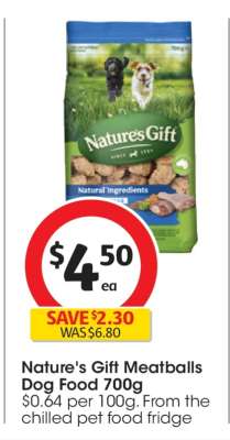 Nature's Gift Meatballs Dog Food 700g