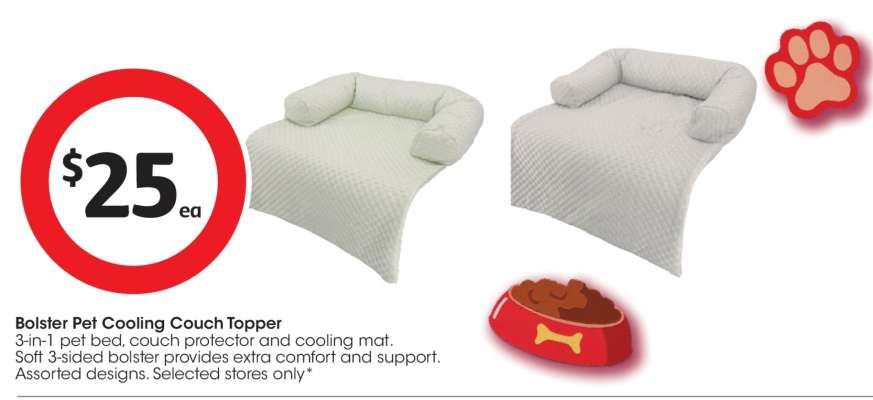 Bolster Pet Cooling Couch Topper