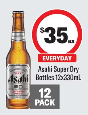 Asahi Super Dry Bottles