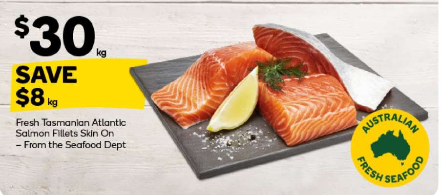 Fresh Tasmanian Atlantic Salmon Fillets Skin On