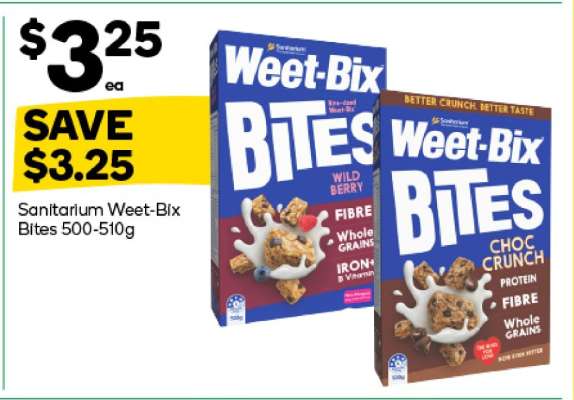 Sanitarium Weet-Bix Bites 500-510g