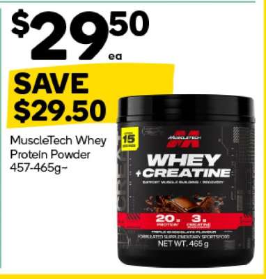 MuscleTech Whey Protein Powder 457-465g