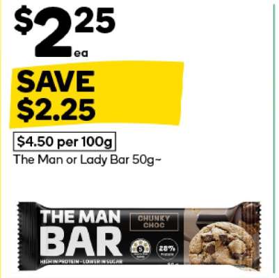 The Man or Lady Bar 50g