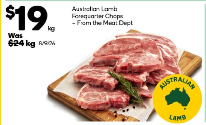 Australian Lamb Forequarter Chops