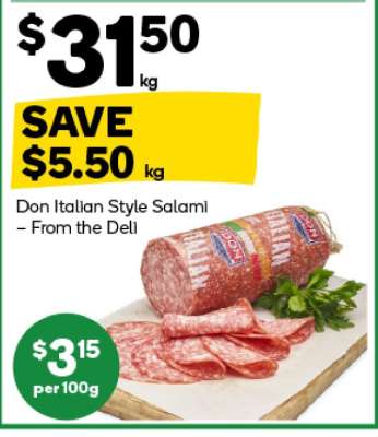Don Italian Style Salami – From the Deli