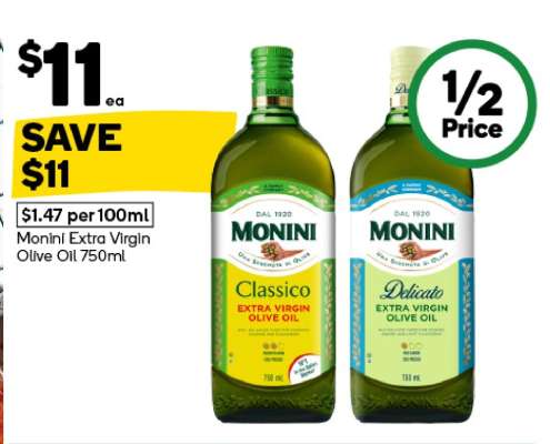 Monini Extra Virgin Olive Oil 750mL
