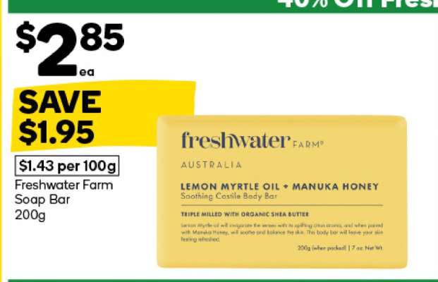 Freshwater Farm Soap Bar 200g
