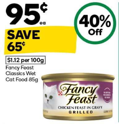 Fancy Feast Classics Wet Cat Food 85g