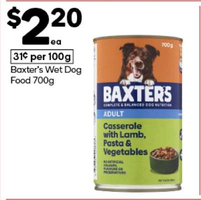 Baxter's Wet Dog Food 700g