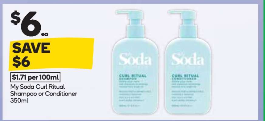 My Soda Curl Ritual Shampoo or Conditioner 350ml