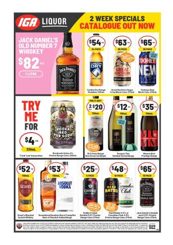 IGA LIQUOR Catalogue - 7 Oct 2026 - 20 Oct 2026.