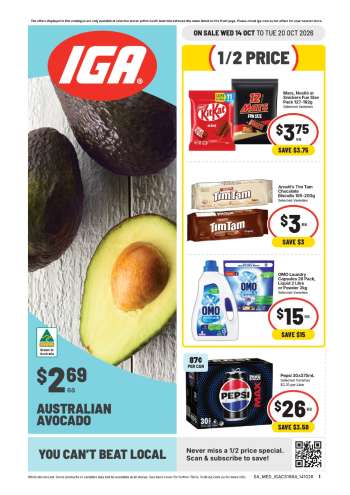 IGA Catalogue - 14 Oct 2026 - 20 Oct 2026.