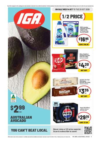 IGA Catalogue - 14 Oct 2026 - 20 Oct 2026.