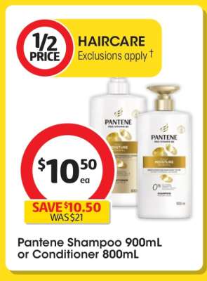 Pantene Shampoo 900mL or Conditioner 800mL