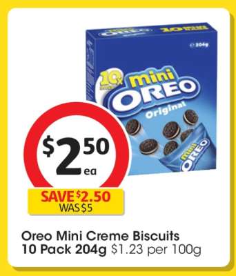 Oreo Mini Creme Biscuits