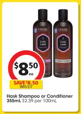 Hask Shampoo or Conditioner