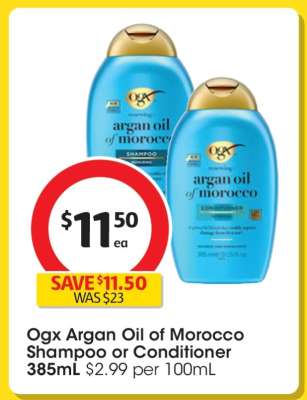 Ogx Argan Oil of Morocco Shampoo or Conditioner