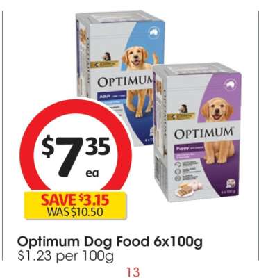 Optimum Dog Food 6x100g