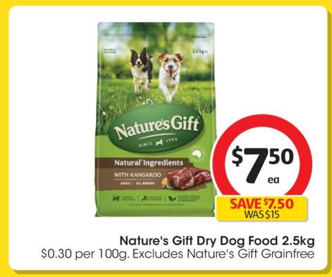 Nature's Gift Dry Dog Food 2.5kg