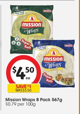 Mission Wraps 8 Pack 567g