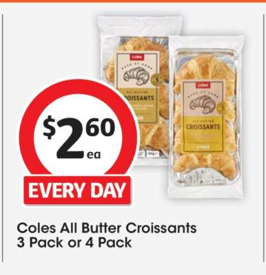 Coles All Butter Croissants