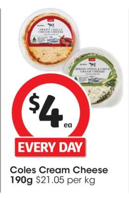 Coles Cream Cheese