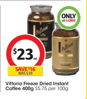 Vittoria Freeze Dried Instant Coffee 400g