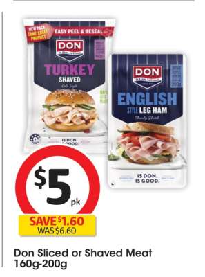 Don Sliced or Shaved Meat 160g-200g