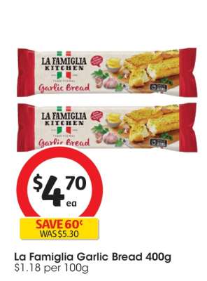 La Famiglia Garlic Bread 400g