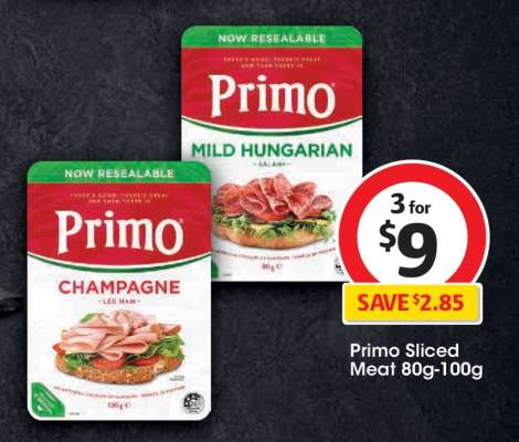 Primo Sliced Meat 80g-100g