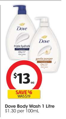 Dove Body Wash 1 Litre