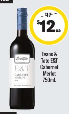 Evans & Tate E&T Cabernet Merlot 750mL