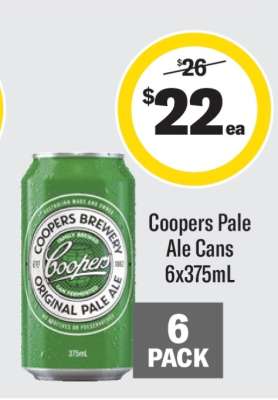 Coopers Pale Ale Cans