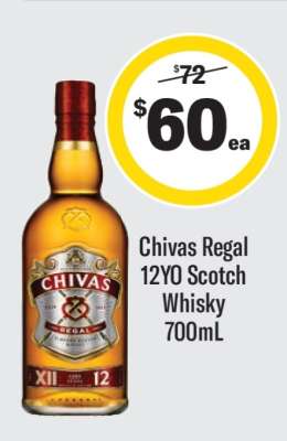 Chivas Regal 12YO Scotch Whisky 700mL