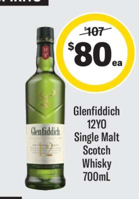Glenfiddich 12YO Single Malt Scotch Whisky 700ml