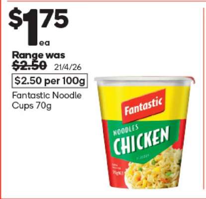 Fantastic Noodle Cups 70g