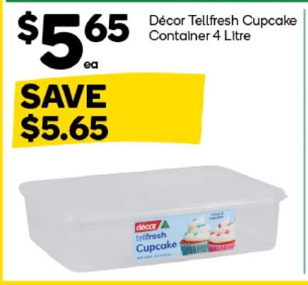 Decor Tellfresh Cupcake Container 4 Litre