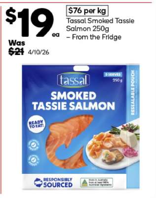 Tassal Smoked Tassie Salmon 250g