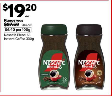 Nescafe Blend 43 Instant Coffee 300g