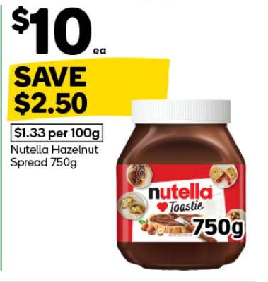 Nutella Hazelnut Spread 750g