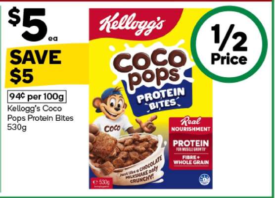 Kellogg's Coco Pops Protein Bites 530g