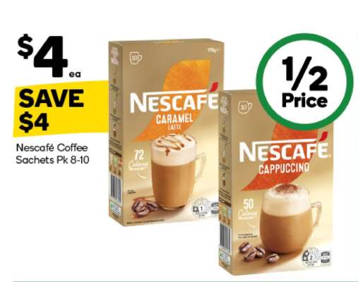 Nescafe Coffee Sachets Pk 8-10