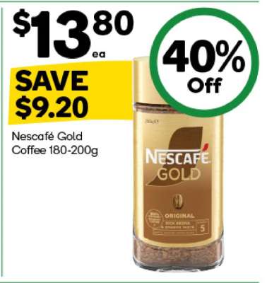 Nescafe Gold Coffee 180-200g