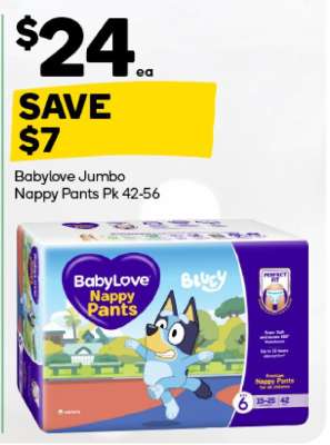 BabyLove Jumbo Nappy Pants Pk 42-56