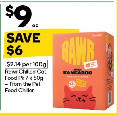 Rawr Chilled Cat Food Pk 7 x 60g