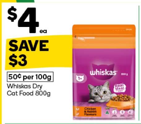 Whiskas Dry Cat Food 800g